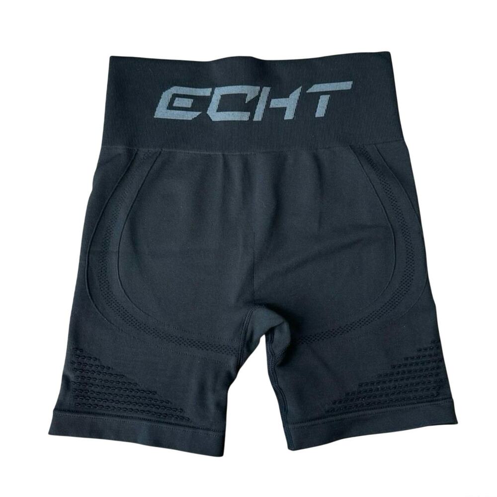 ECHT Arise Seamless High Waisted Activewear Workout Bike Shorts Black Size Small